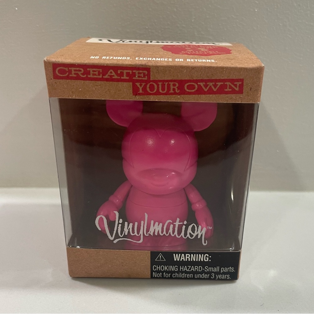 Disney Vinylmation Create Your Own 3 inch Pink NIB